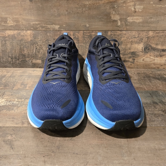 Hoka One Bondi 8 Running Shoes Outer Space / All Aboard Men's ● 12 D - Picture 6 of 7